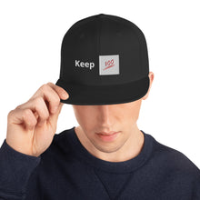 Load image into Gallery viewer, Keep 100 Snapback Hat
