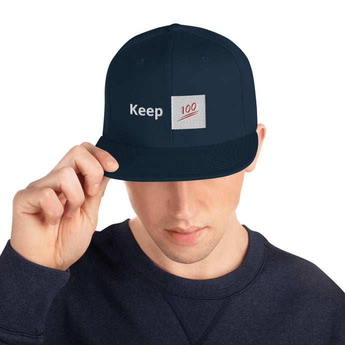 Keep 100 Snapback Hat