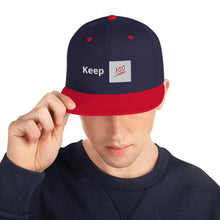 Load image into Gallery viewer, Keep 100 Snapback Hat
